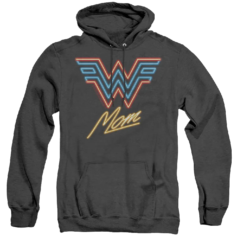 relaxed fit hooded sweatshirtWonder Woman 1984 Wonder Mom Neon - Heather Pullover Hoodie