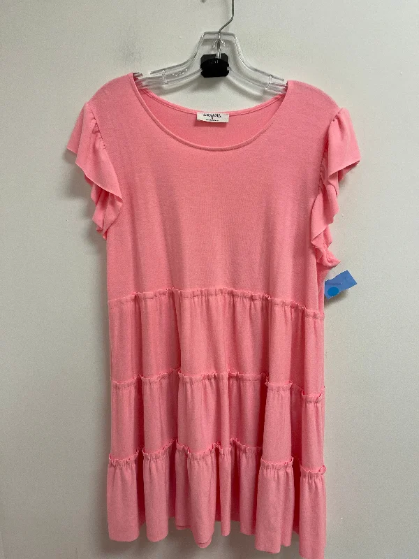 Price Blitz midi dressDress Casual Midi By Zenana Outfitters In Pink, Size: S
