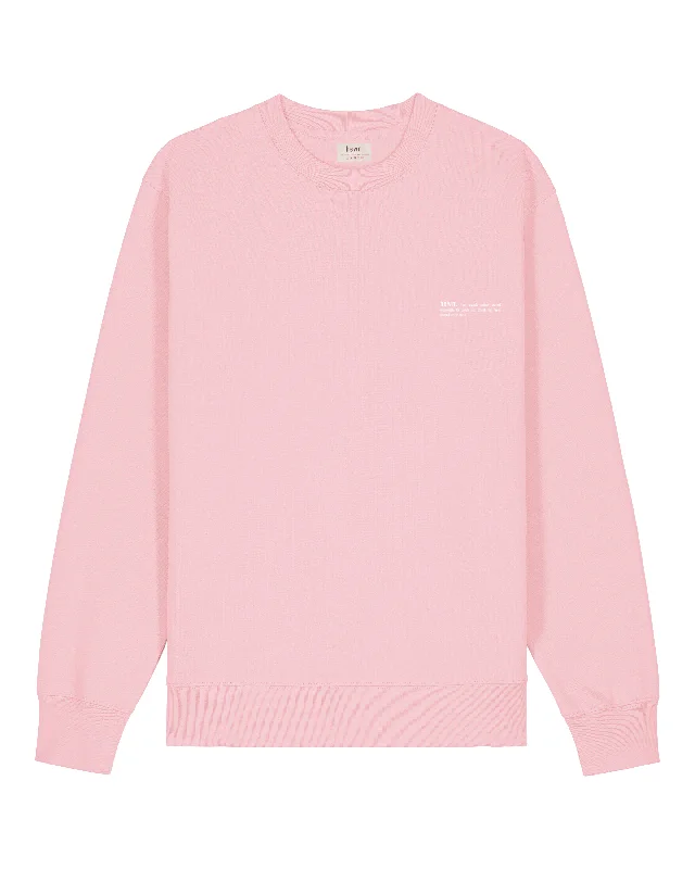 Last Chance Womens Organic Midweight Sweatshirt in Cherry Blossom Pink