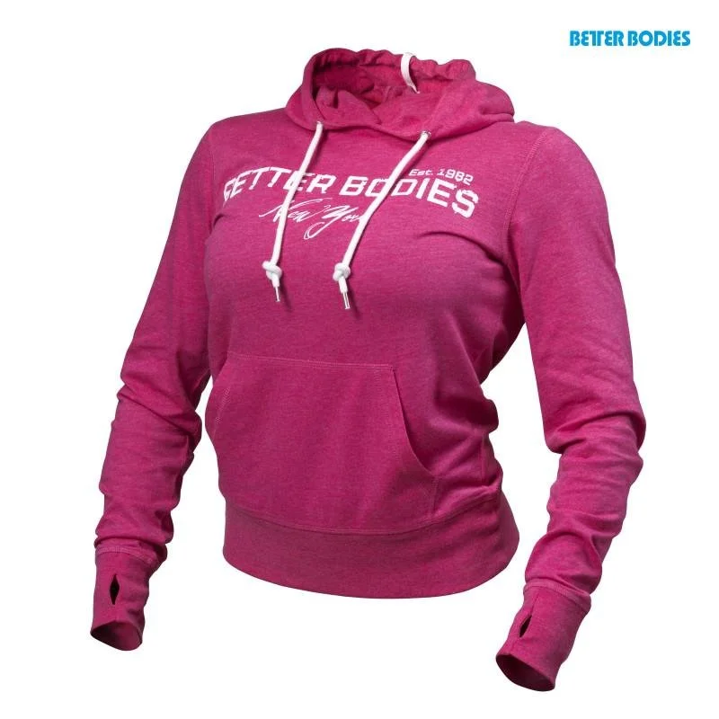 Instant Discount Better Bodies N.Y Hood Sweater  - Pink Melange