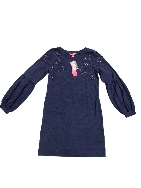 Markdown Madness velvet dressNavy Dress Designer Lilly Pulitzer, Size M
