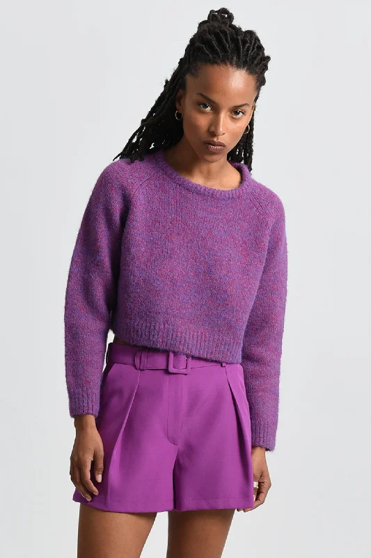 cocktail party dressMolly Bracken Purple Knitted Sweater