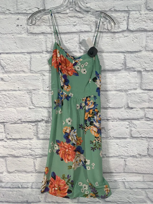 Mega Sale silk dressGreen & Orange Dress Designer Moulinette Soeurs, Size Xs