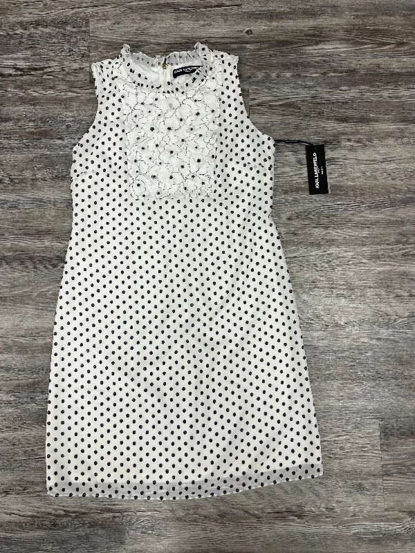 Special Promotion wrap-around dressBlack & White Dress Designer Karl Lagerfeld, Size 10 Special Promotion wrap-around dressBlack & White Dress Designer Karl Lagerfeld, Size 10