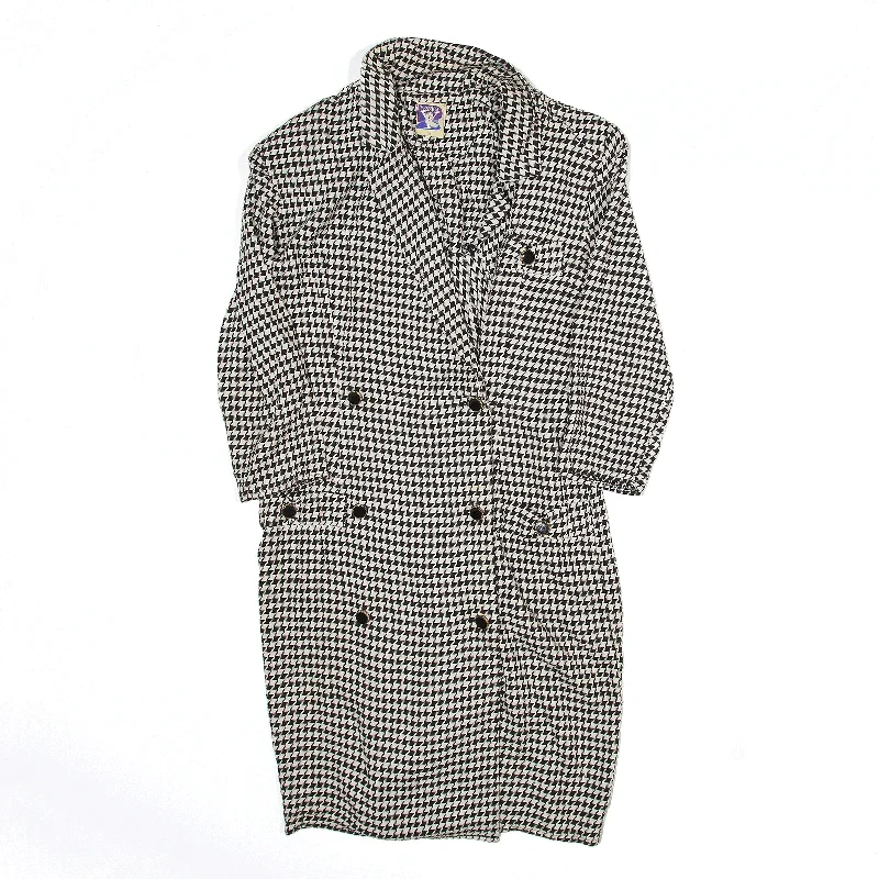 Exclusive Savings outdoor coatYESSICA Trench Coat Black Houndstooth Womens S