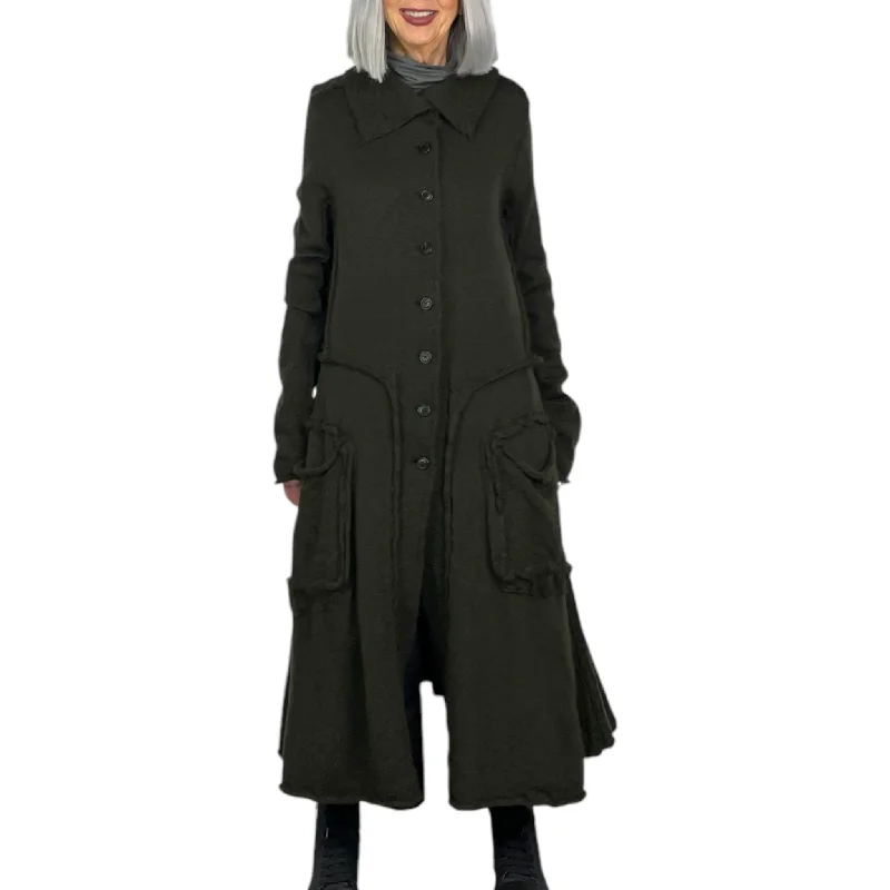 soft shell coatBOILED WOOL COAT