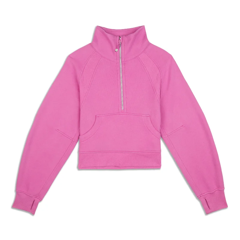 Midnight Madness Scuba Oversized Funnel-Neck Half Zip - Resale