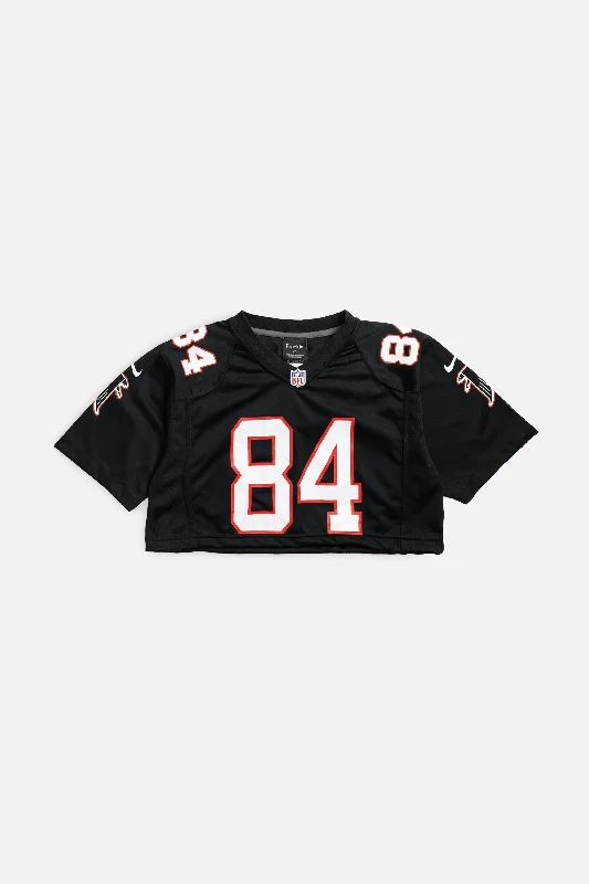 modern athletic hoodieRework Crop Atlanta Falcons NFL Jersey - S