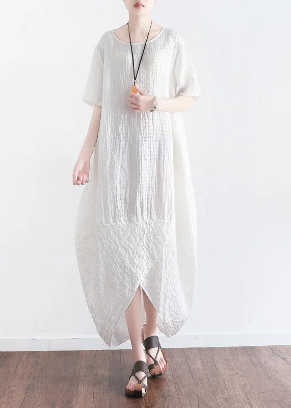 Midnight Madness form-fitting dressWomen white plaid linen clothes front open Maxi summer Dresses Midnight Madness form-fitting dressWomen white plaid linen clothes front open Maxi summer Dresses