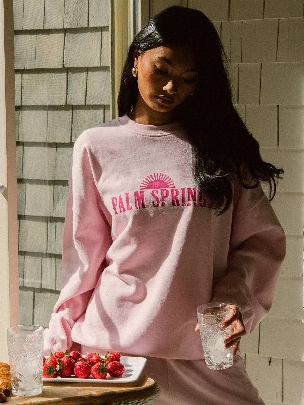 Value Deals HARLOW MICHELLE PRINT CREWNECK - LIGHT PINK