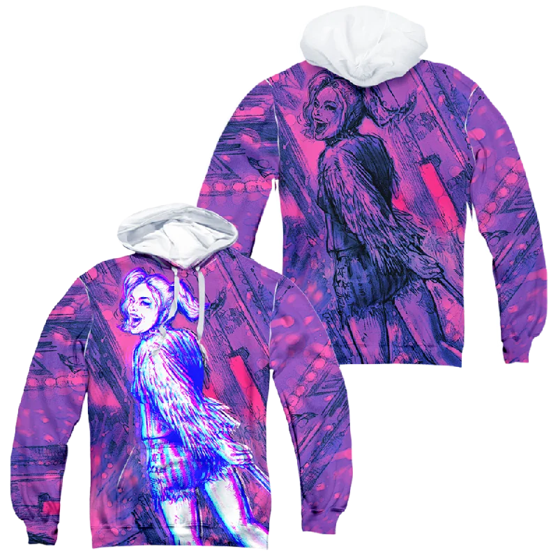 minimalist hooded sweatshirtBirds of Prey Harleys Night Out - All-Over Print Pullover Hoodie