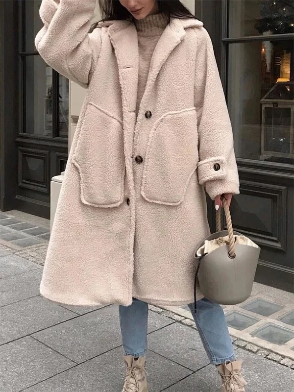 Deal Explosion premium puffer coatPlus Size Casual Long Sleeve Pockets Outerwear
