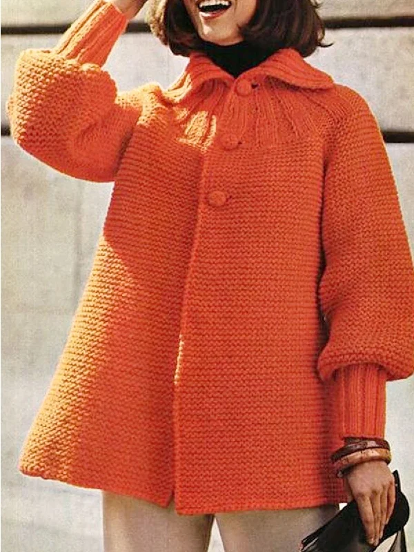 Flash Sale padded coatCasual Fashion Knit Long Sleeve Loose Coat