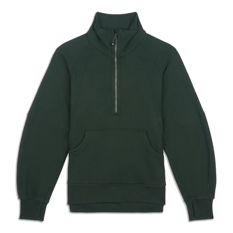 Discount Extravaganza Scuba Oversized Funnel-Neck Half Zip - Resale