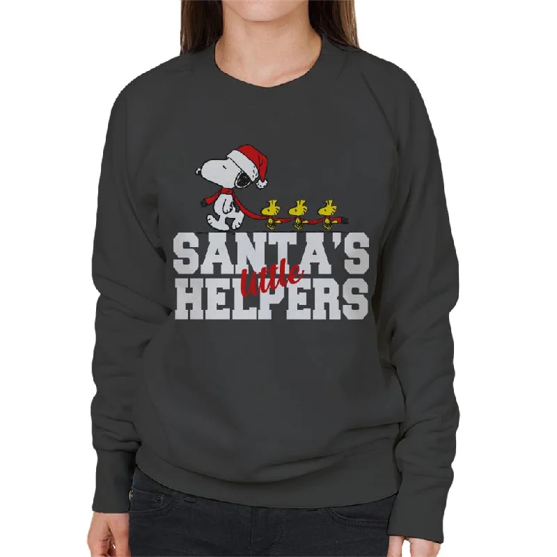 Early Bird Discount stylish athletic hoodiePeanuts Snoopy Woodstock Santas Little Helpers Women's Sweatshirt
