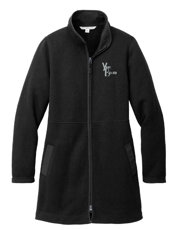 Flash Deals Port Authority® Ladies Arc Sweater Fleece Long Jacket
