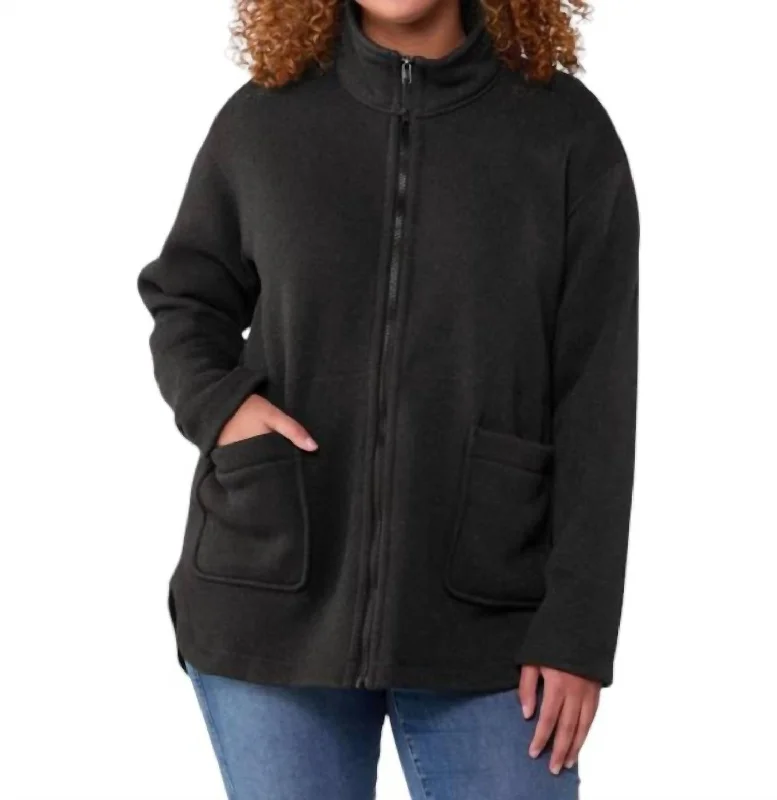 Limited Stock Women's Better Sweater Oversized Coat In Black
