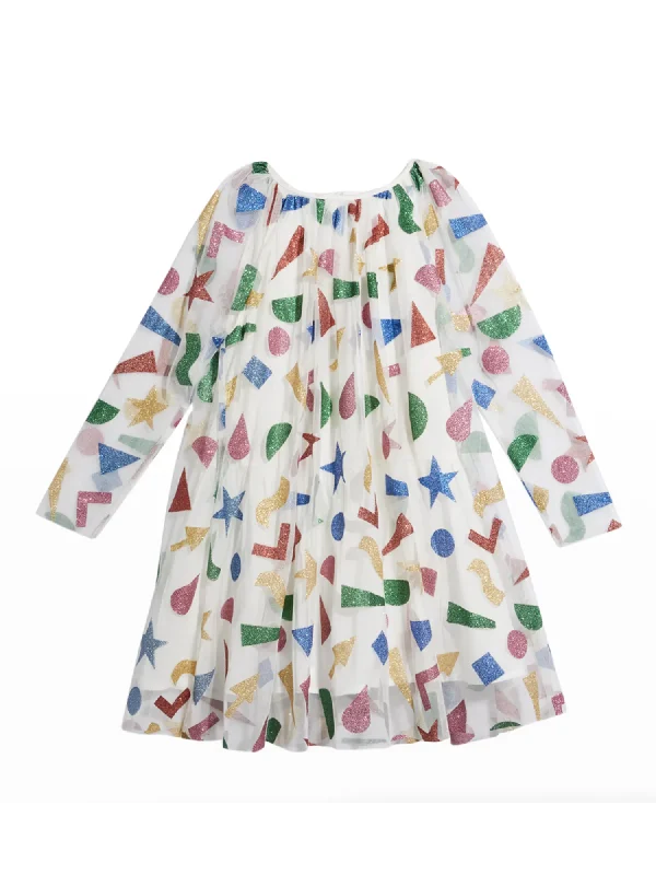 layered dressStella McCartney Glitter Stickers Tulle Dress