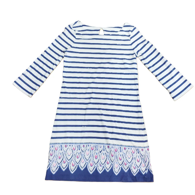 Exclusive Online Offer puff sleeve dressBlue & White Dress Designer By Lilly Pulitzer, Size: S