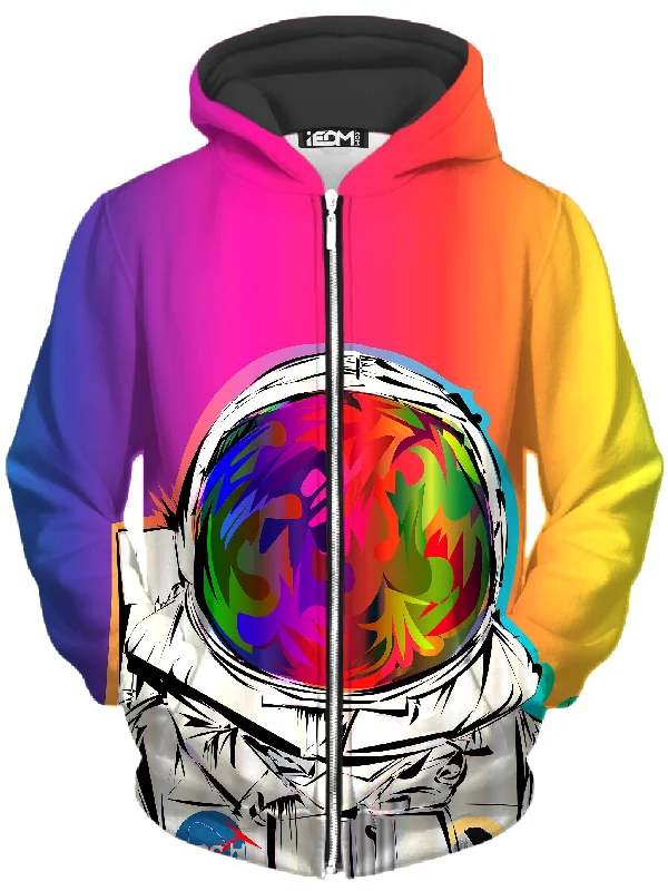 stylish pullover hoodieNasa Drome Unisex Zip-Up Hoodie