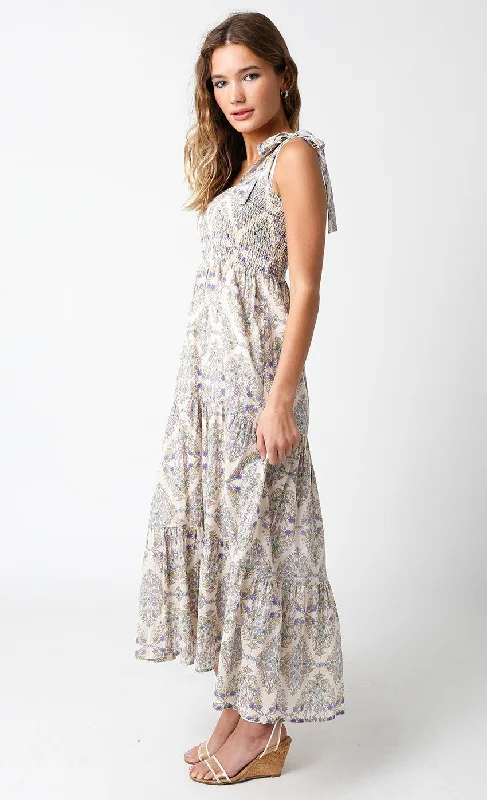 Instant Discount trendy dressBeige Floral Square Neck Dress