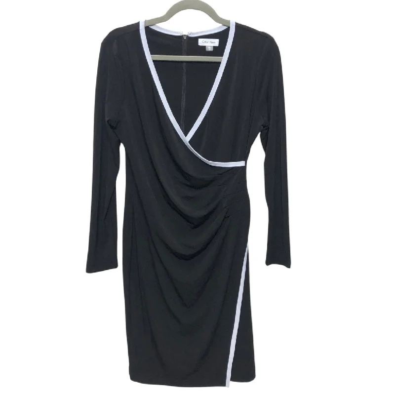 Don't Wait backless dressDress Casual Short By Calvin Klein In Black & Blue, Size:10 Don't Wait backless dressDress Casual Short By Calvin Klein In Black & Blue, Size:10