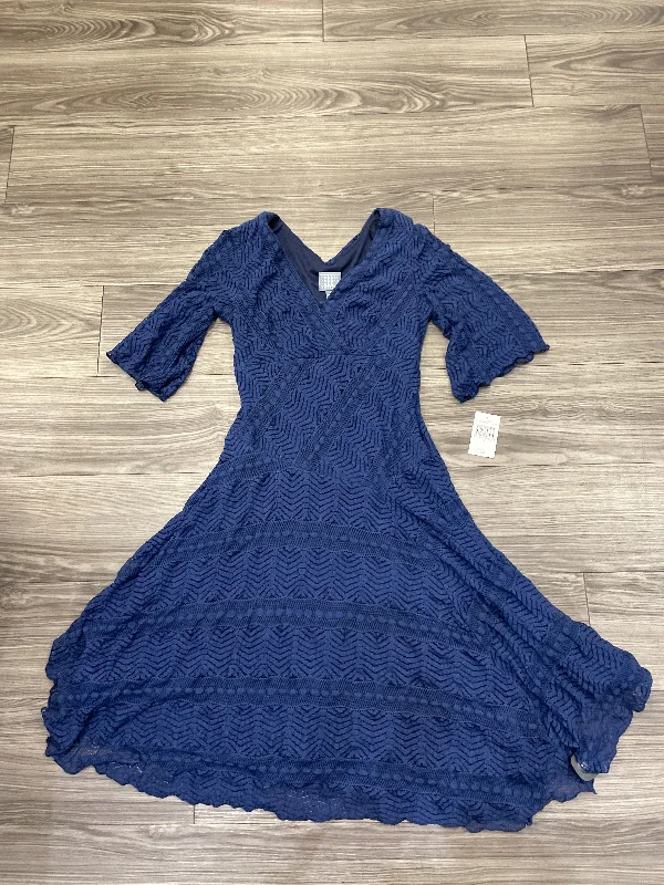 Mega Deal lace-up dressDress Casual Midi By Rabbit In Blue, Size: 4