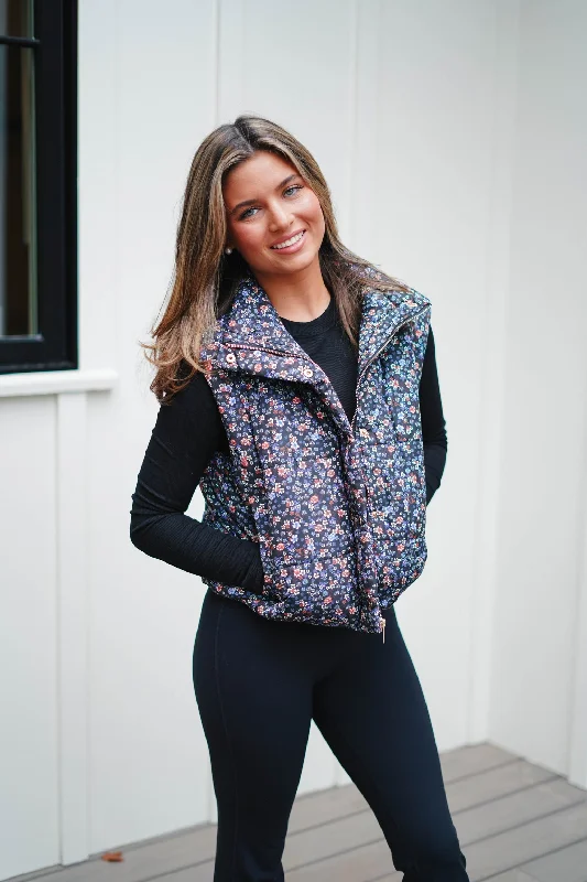 urban casual coatDeluc Floral Vest