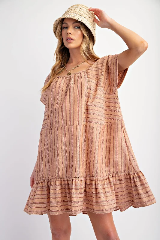 Final Markdown vintage dressRusty Coral Oversized Dress