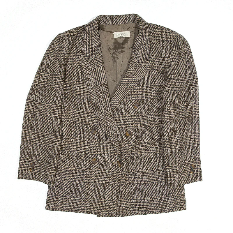 Fantastic Offers tailored blazer coatBAGUTTA Blazer Jacket Beige Check Womens M