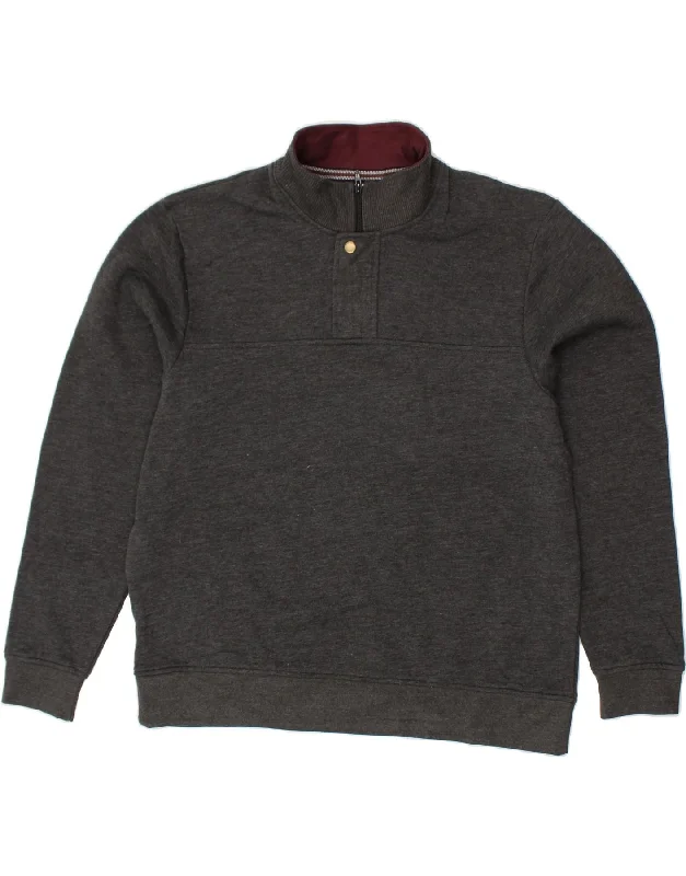 Fantastic Deals ORVIS Mens Zip Neck Sweatshirt Jumper XL Grey Cotton