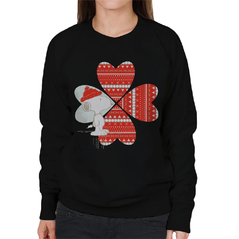 Daily Deals classic gym sweatshirtPeanuts Snoopy Red Hat Design Women's Sweatshirt
