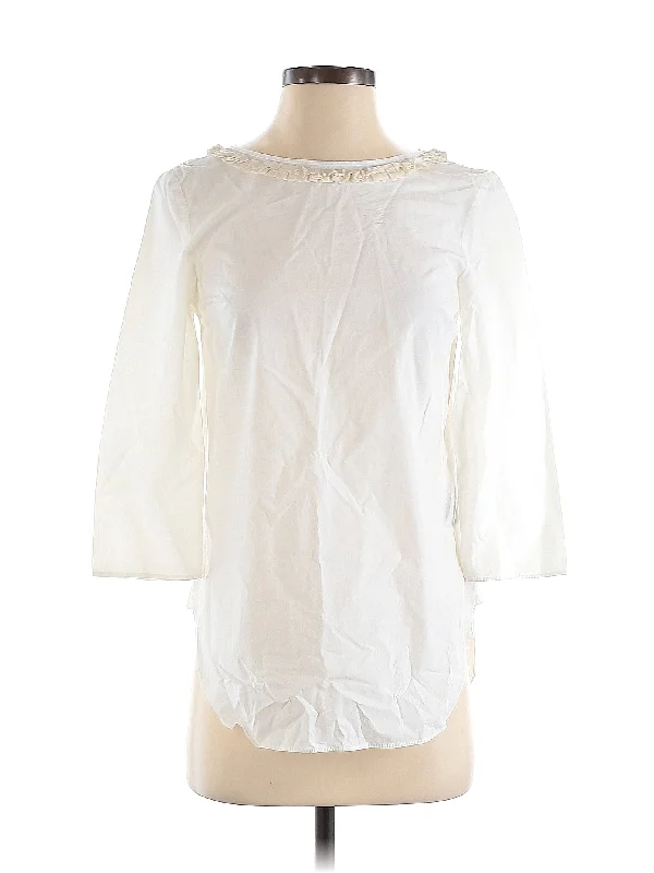 Special Price workout style hoodie3/4 Sleeve Blouse