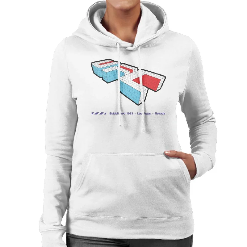 Price Cut fashion-forward hoodieUFC Isometric 3D Logo Purple Text Women's Hooded Sweatshirt