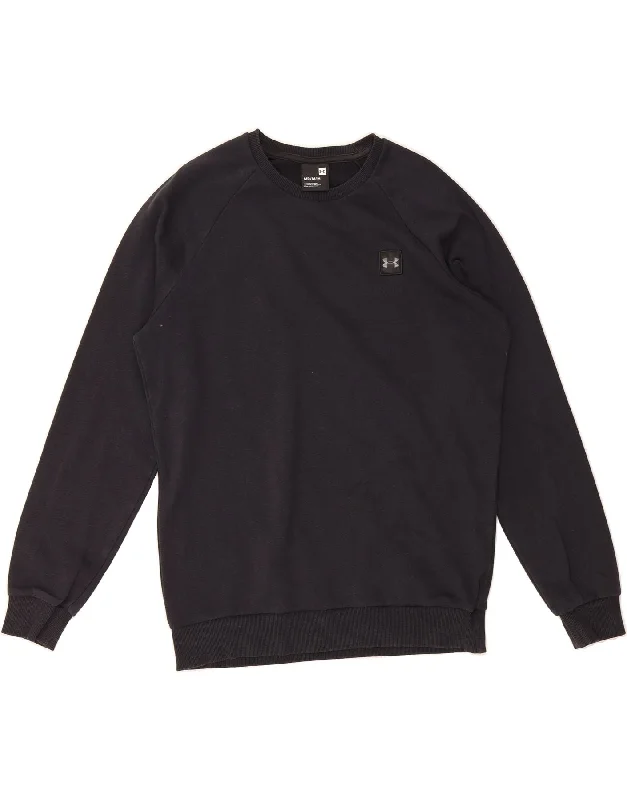 Weekend Deal UNDER ARMOUR Mens Sweatshirt Jumper Medium Black Cotton