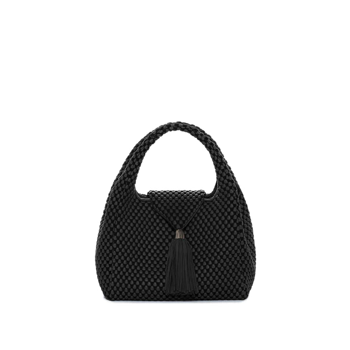 casual knit dressTissa Fontaneda Simple Matter Black Tassle Shoulder Bag