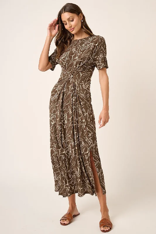 Price Drop Alert wrap-around dressMocha Two-Way Maxi Dress