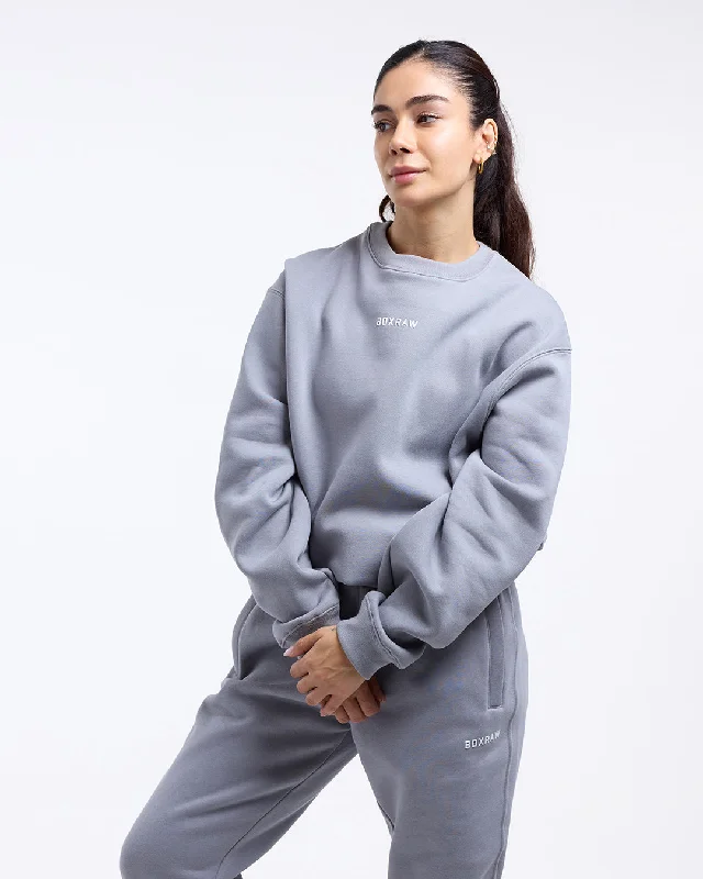 Super Deal Johnson Oversized Sweatshirt - Grey