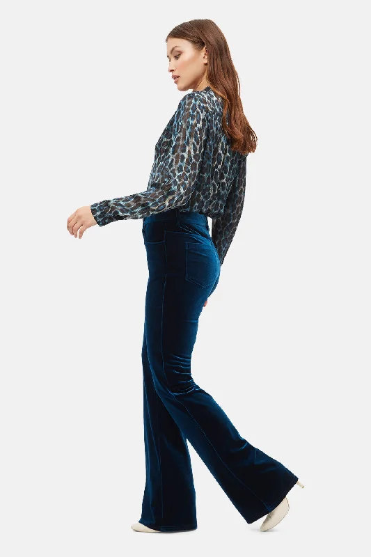 comfy dressTraffic People Blue Briar Flare Trouser