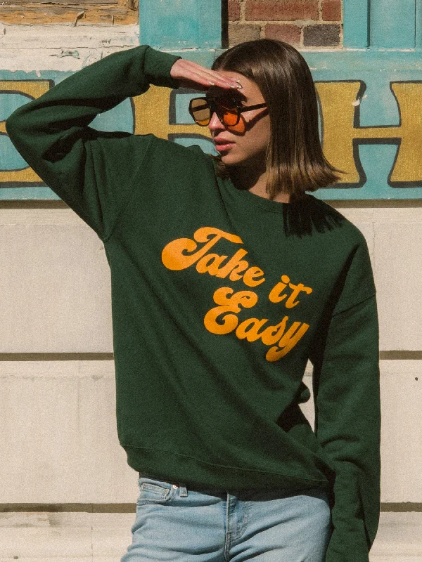 Can't Be Beat TAKE IT EASY CREWNECK  - CLEARANCE