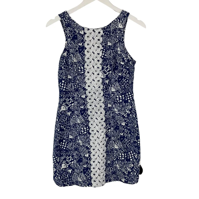 Price Rollback ruched dressBlue Dress Designer Lilly Pulitzer, Size M
