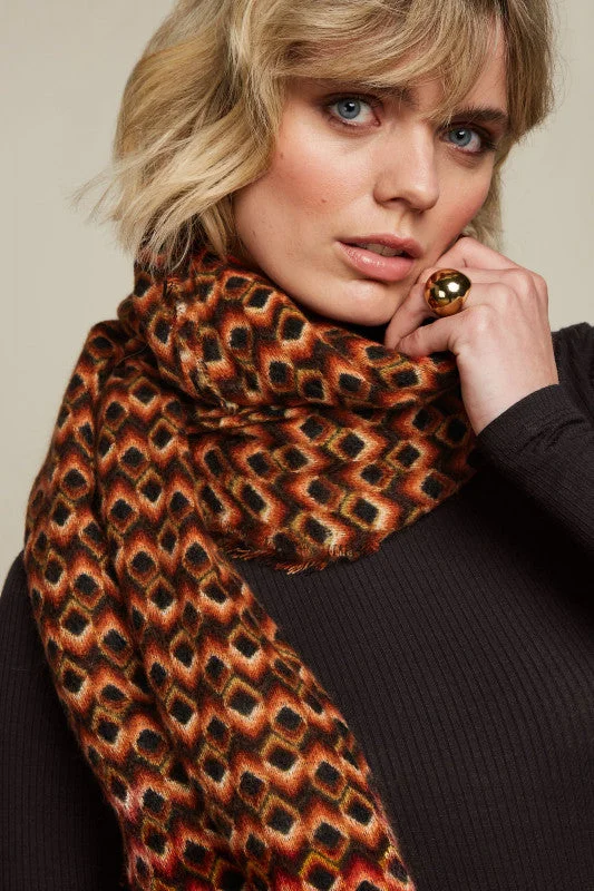 casual evening dressKING LOUIE Ginger Orange Quentin Scarf