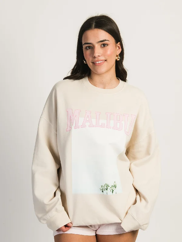 Online Only HARLOW MICHELLE PRINT CREWNECK - MALIBU