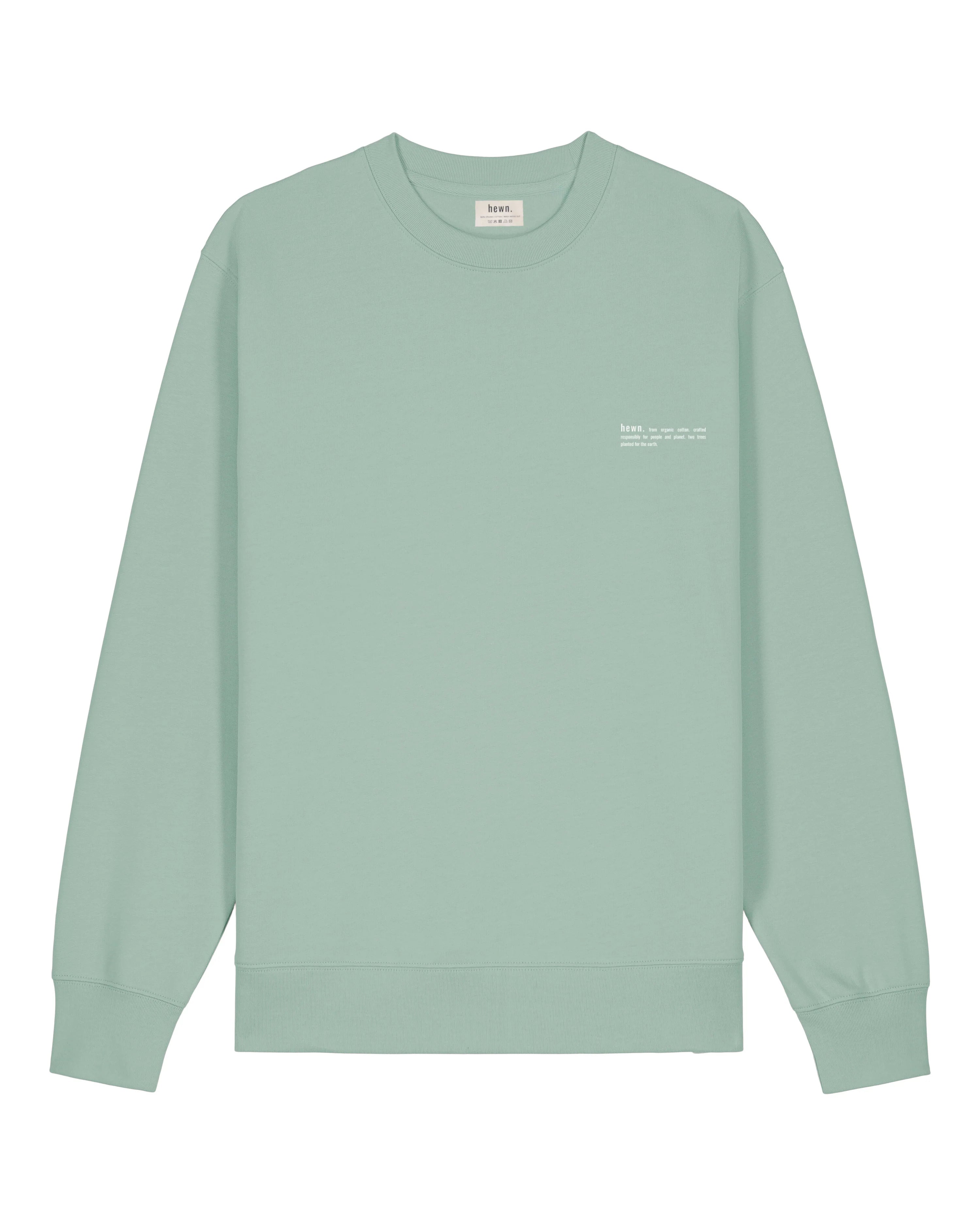 Take Advantage Womens Organic Midweight Sweatshirt in Aloe Green