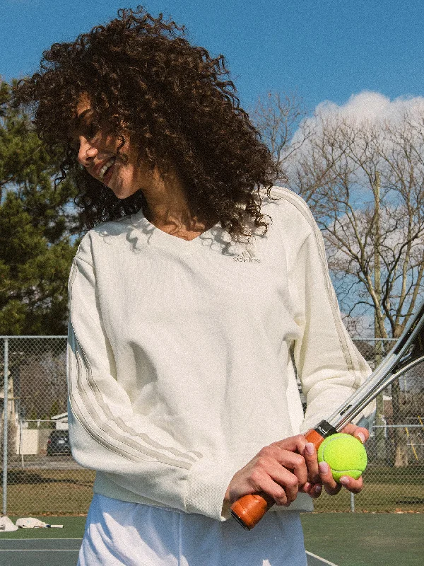 Early Access ADIDAS ESSENTIAL 3-STRIPE VNECK SWEATER