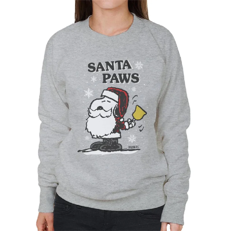 While Supplies Last casual workout hoodiePeanuts Snoopy Santa Paws Christmas Women's Sweatshirt