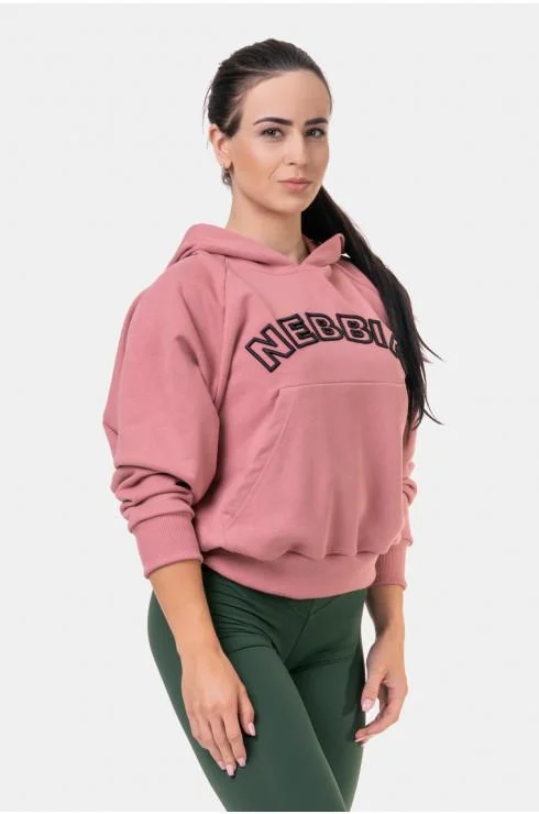 Today’s Deal Nebbia Iconic Hero Hooded Sweatshirt - Old Rose