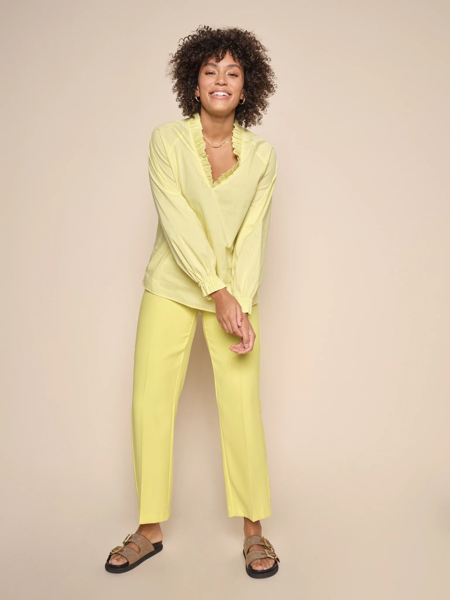 v-neck dressMos Mosh Yellow Bai Leia Pants