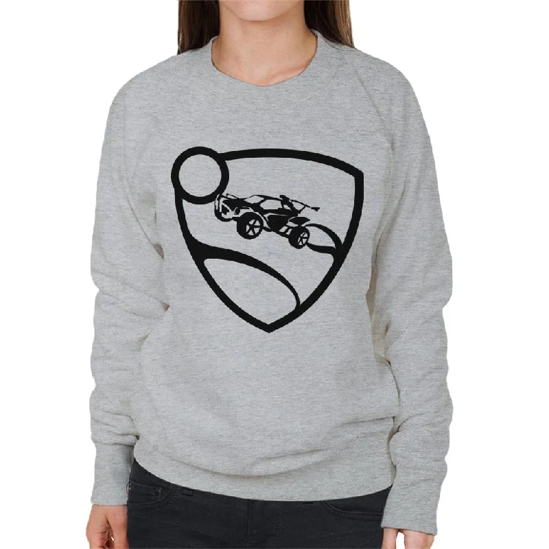 athletic style hoodieRocket League Black Logo Women's Sweatshirt