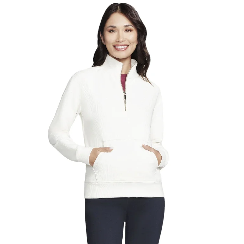 Price Smash Skechers Go Luxe Rib Womens Quarter-Zip Top
